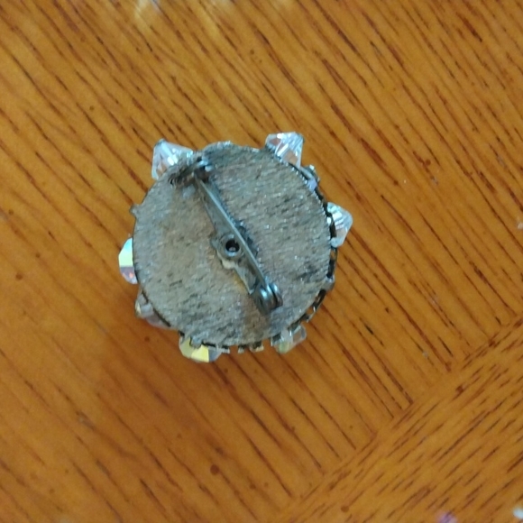 Double Strand AB Clear Bead Necklace, Brooch and Assorted Earrings - Picture 4 of 11